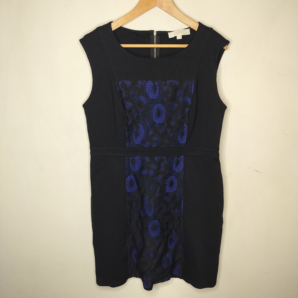 Ann Taylor Loft Dress Floral‎ Embroidered Sheath